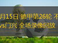 03月15日 德甲第26輪 不萊梅vs門興 全場錄像回放